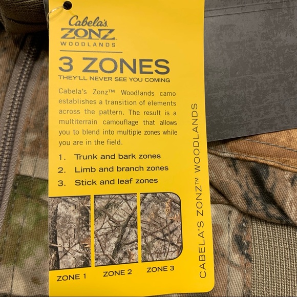 Cabelas Silent Weave Insulated Bowhunter Hooded Jacket Mens L Woodland Zonz Camo - Picture 4 of 12